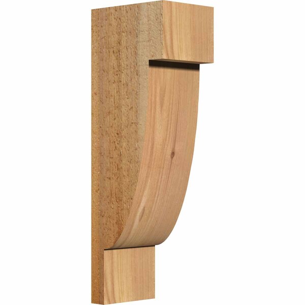 Ekena Millwork Alpine Rough Sawn Corbel, Western Red Cedar, 6"W x 8"D x 24"H COR06X08X24ALP00RWR - main